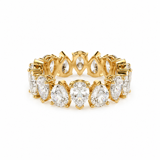 Pear Cut Diamond Ring | 925 Sterling Silver